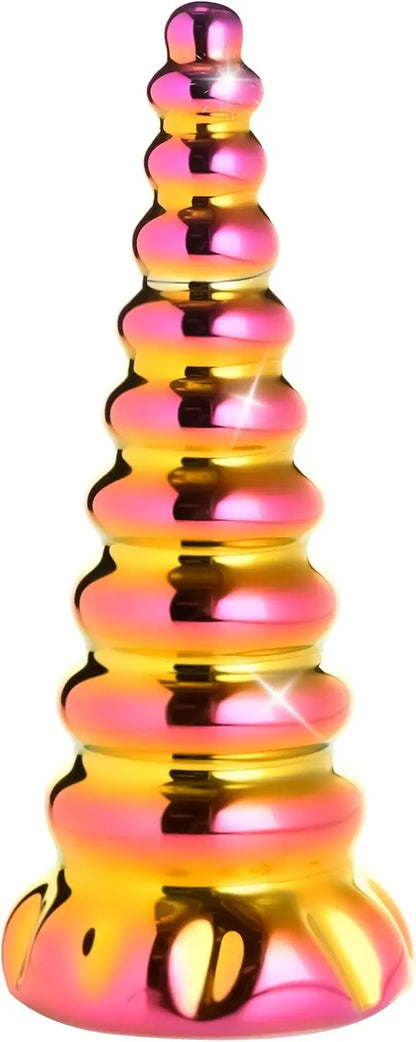 Glass Pegasus Horn Twilight Rainbow Glass Pegasus Dildo  Pegasus Dildo