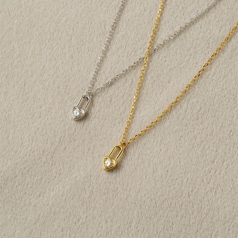 Gleam 14K Gold-Plated Lock Head Choker Necklace  Collars and Leads