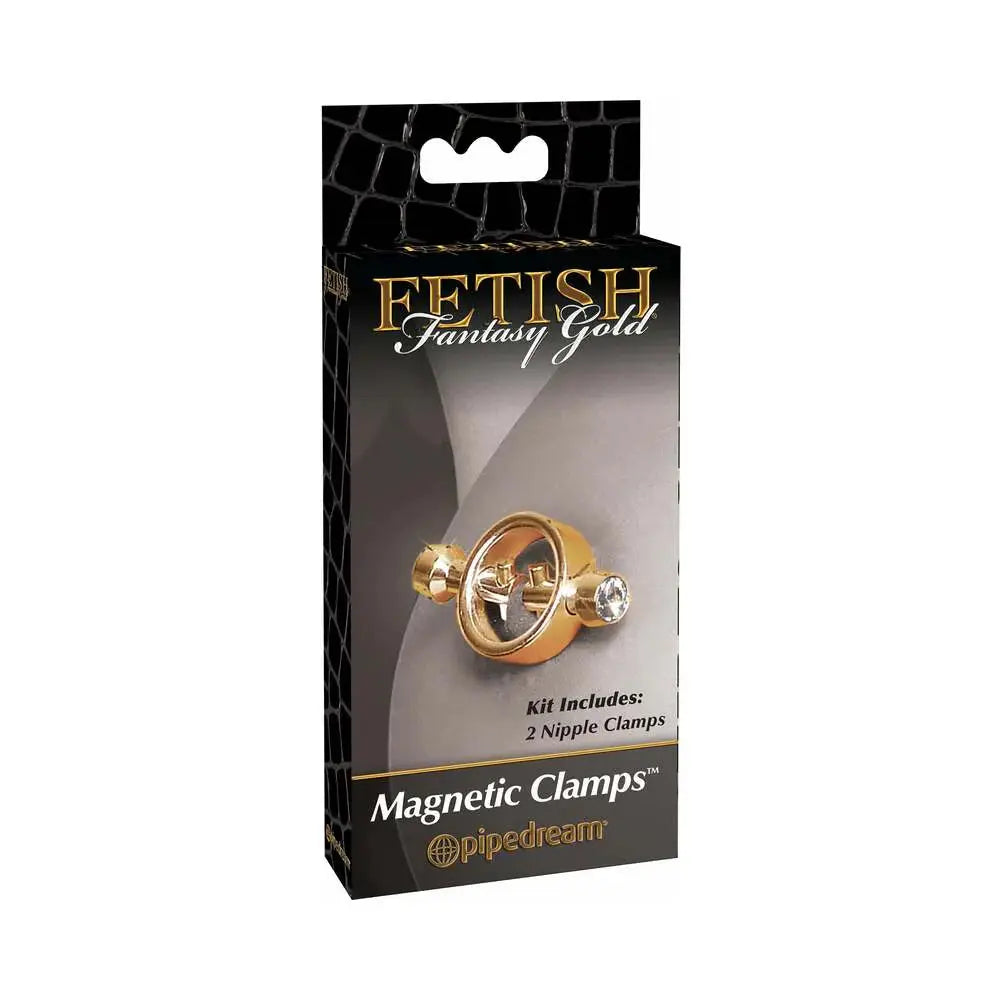 Gold Magnetic Nipple Clamps Gold Nipple Press Clamps  Nipple and Clit Toys