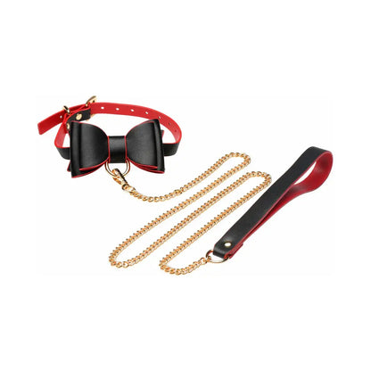 Goth Bondage Set - Black and Red BDSM Kit with Bows  Bondage Kits