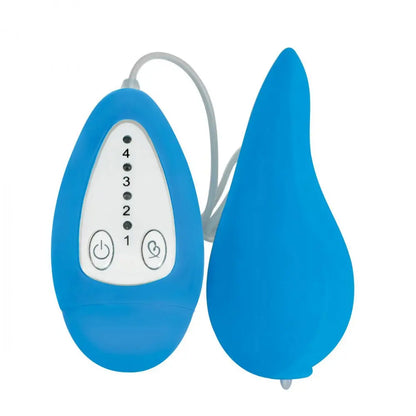 Groove Smooth Silicone Remote Vibe - Blue  Vibrating Toys