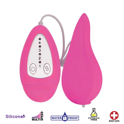 Groove Smooth Silicone Remote Vibe- Pink  Vibrating Toys