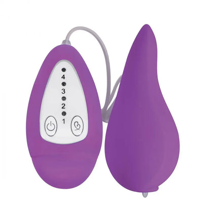 Groove Smooth Silicone Remote Vibrator - Purple  Vibrating Toys