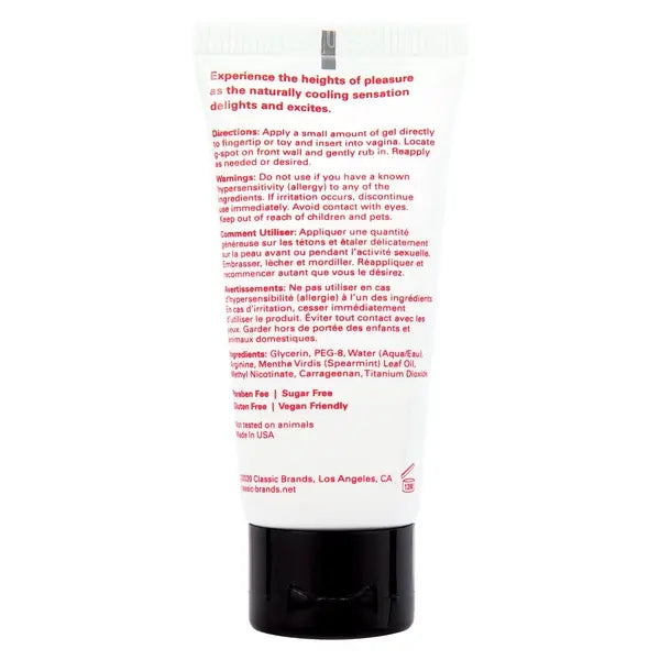 HAPPY GEE Cooling Pleasure Gel Cooling .5fl | 15mL  Lubes, Lotions and Accessories