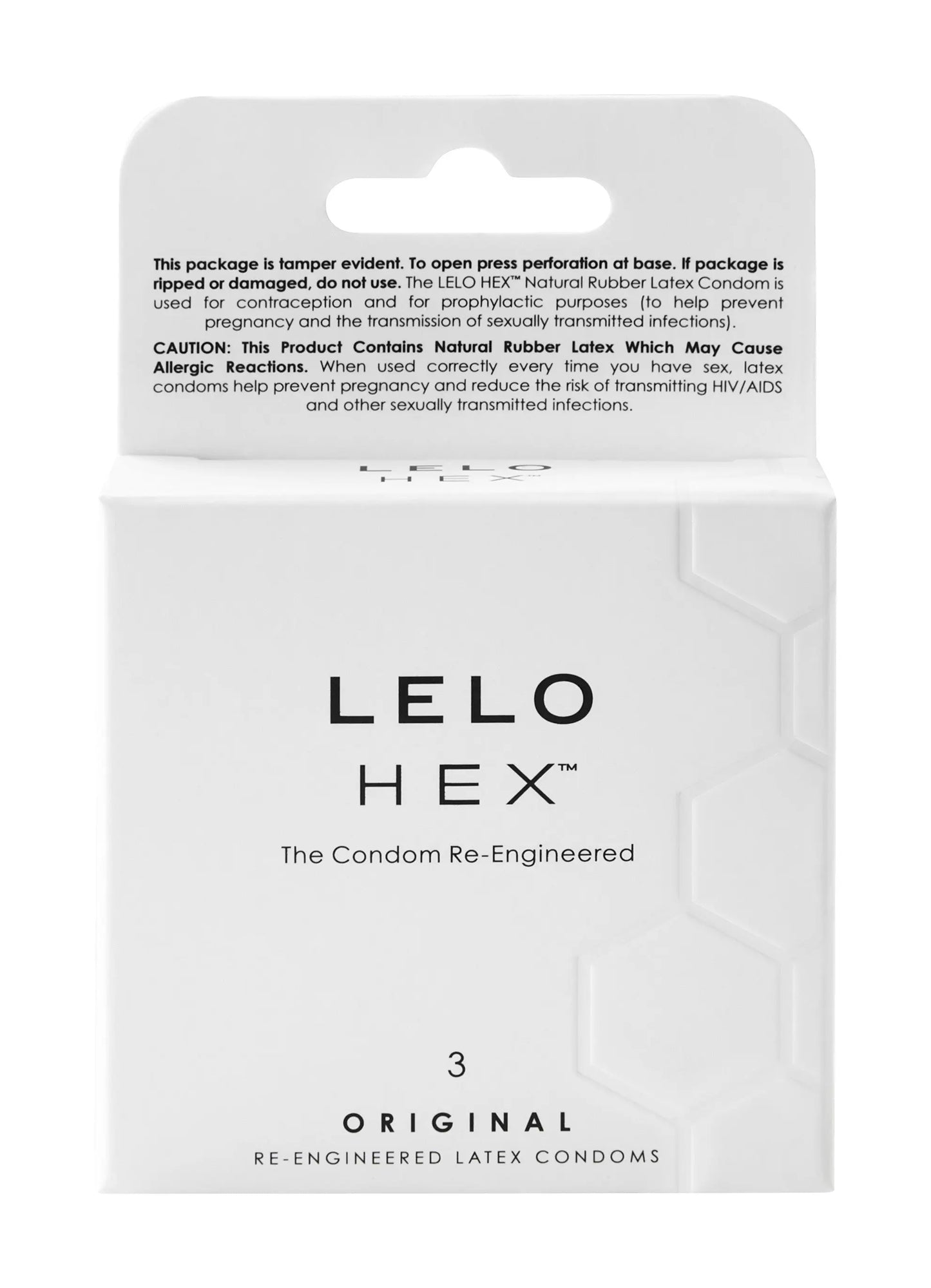 HEX Original Condoms, 3 Pack  Accessories / Miscellaneous