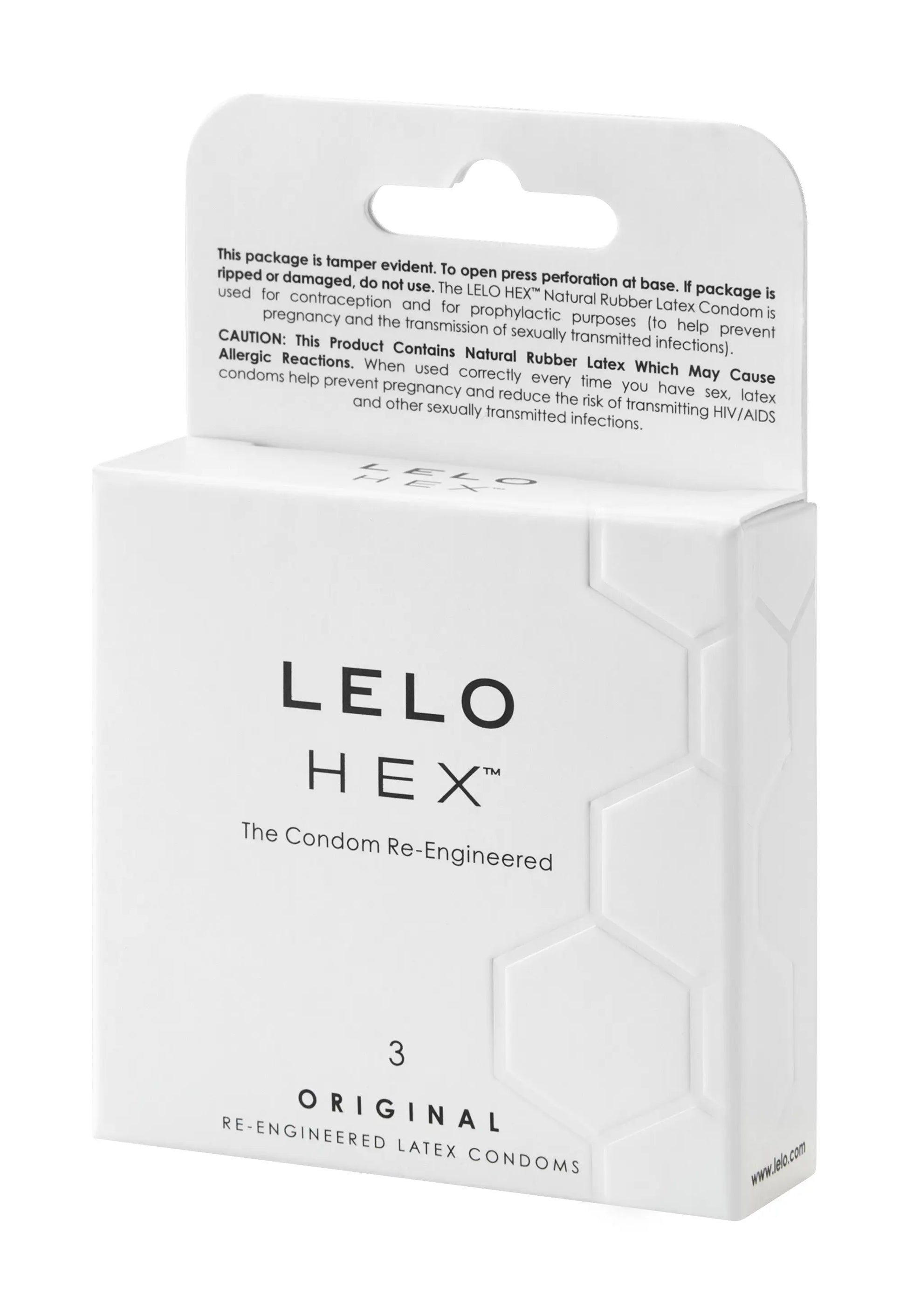 HEX Original Condoms, 3 Pack  Accessories / Miscellaneous