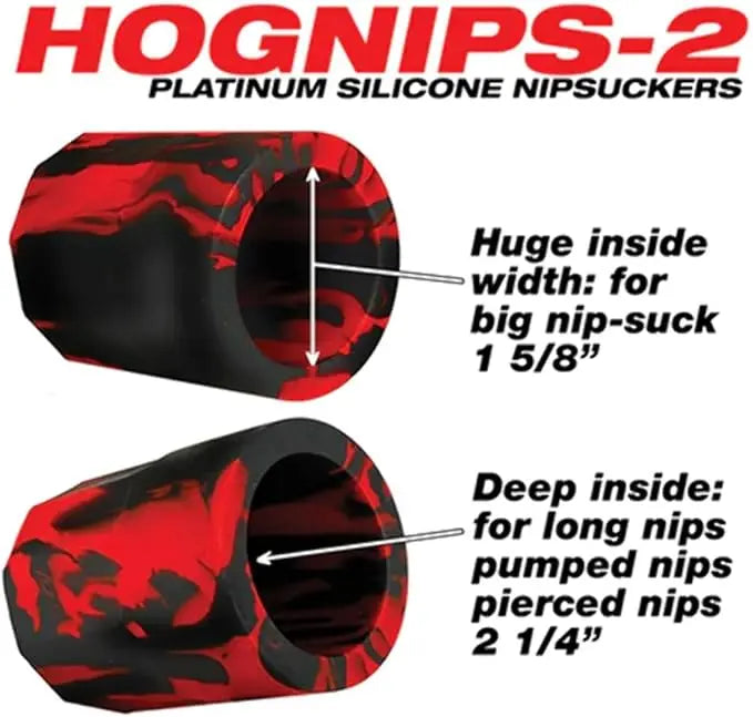 HOGNIPS-2 – Huge Silicone Nipple Suckers  Fetish - Nipple Clips Clamps & Suckers