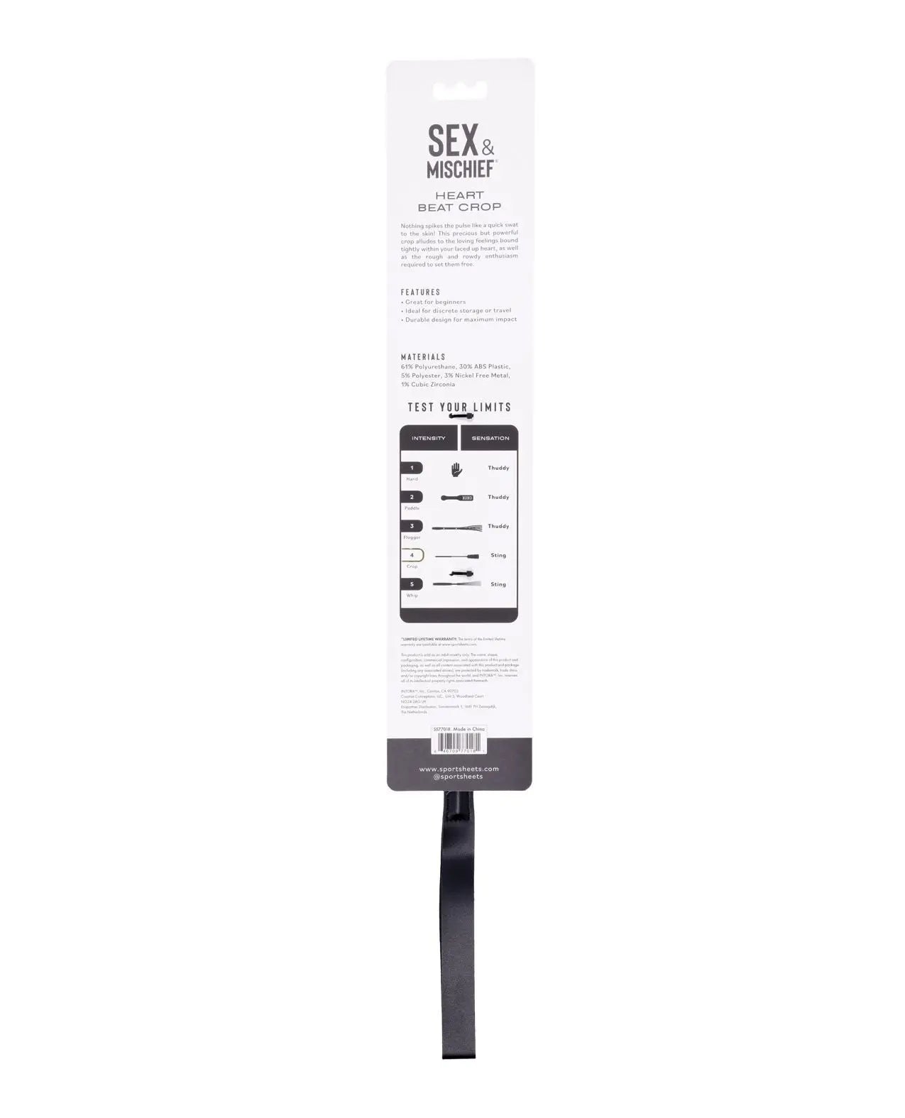 Heart Beat Spanking Crop  Spanking Crop