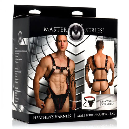 Heathens Male Full Body Bondage Harness - L/XL  Bondage Harness