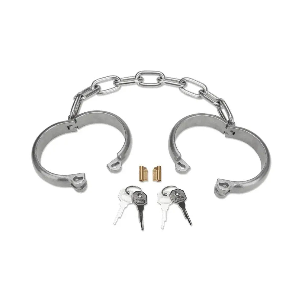 Heavy Duty Metal Sex Hand Cuffs - Stainless Steel Bondage Cuffs  Fetish - Cuffs & Restraints