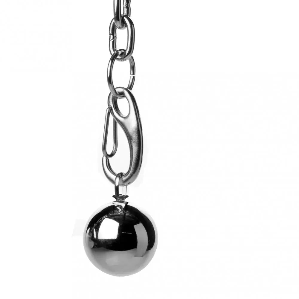 Heavy Hitch BDSM Ball Stretcher Hook with Weights  Cock and Ball Torture