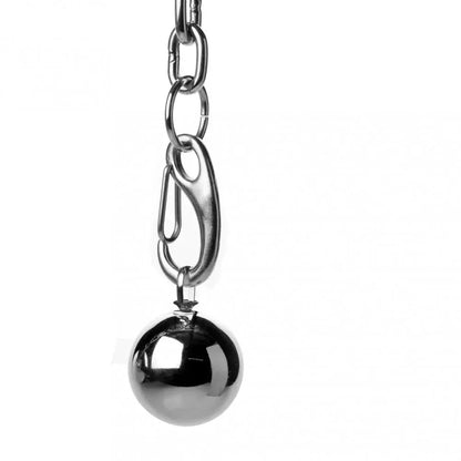Heavy Hitch BDSM Ball Stretcher Hook with Weights  Cock and Ball Torture