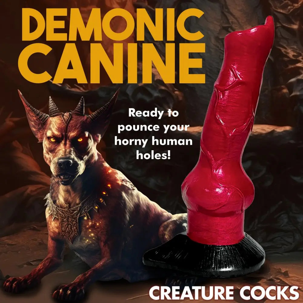 Hell-Hound Canine Penis Silicone Dildo  Fantasy Dildos