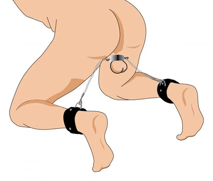 Hells Tether Ball Stretcher Humbler Humiliation CBT Toy  Cock and Ball Torture