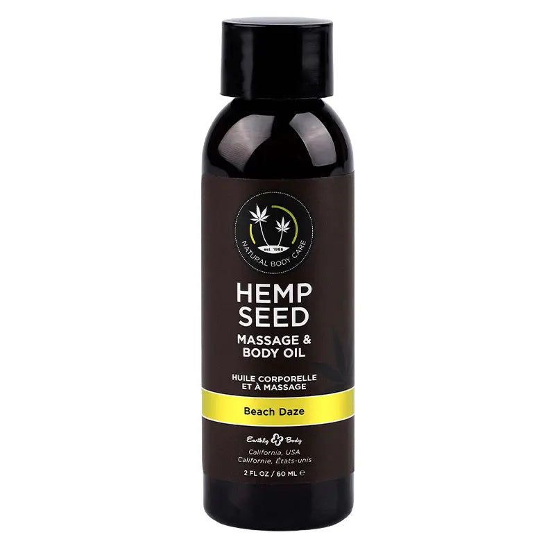 Hemp Seed Massage & Body Oil Beach Daze 2 fl oz / 60 ml  Lubes, Lotions and Accessories