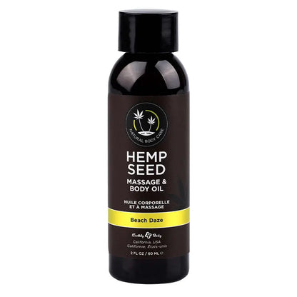 Hemp Seed Massage & Body Oil Beach Daze 2 fl oz / 60 ml  Lubes, Lotions and Accessories