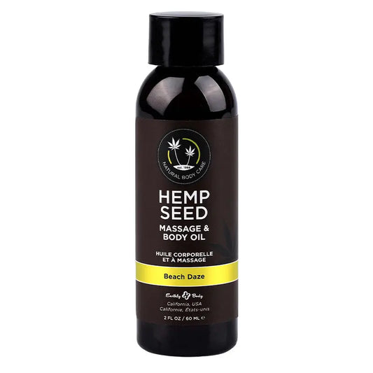 Hemp Seed Massage & Body Oil Beach Daze 2 fl oz / 60 ml  Lubes, Lotions and Accessories