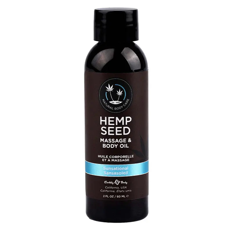 Hemp Seed Massage & Body Oil Sunsational 2 fl oz / 60 ml  Lubes, Lotions and Accessories