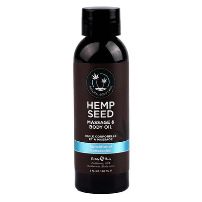 Hemp Seed Massage & Body Oil Sunsational 2 fl oz / 60 ml  Lubes, Lotions and Accessories