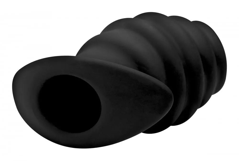 Hive Ass Tunnel Silicone Ribbed Hollow Anal Plug - Large  Anal