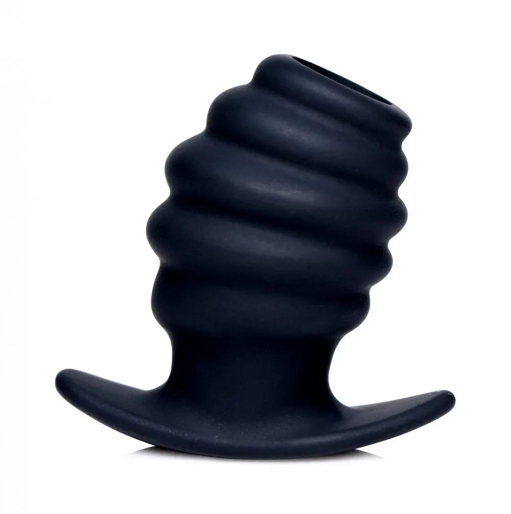 Hive Ass Tunnel Silicone Ribbed Hollow Anal Plug - Small  Anal