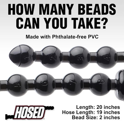 Hosed 19 Inch Beaded Thick Anal Snake Huge Anal Beads  Deep Anal Toy
