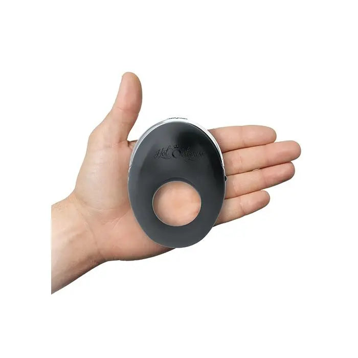 Hot Octopuss Atom Rechargeable Vibrating Cock Ring Black  Vibrating Cock Ring
