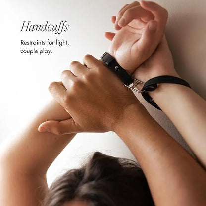 Icon Discreet Bondage Cuffs – Luxury BDSM Bracelet Cuffs Black and Silver  Fetish - Cuffs & Restraints