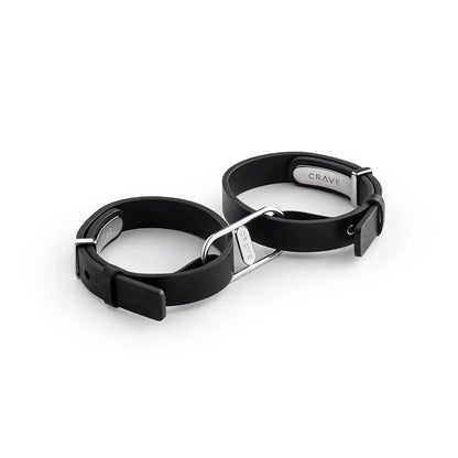 Icon Discreet Bondage Cuffs – Luxury BDSM Bracelet Cuffs Black and Silver  Restraints and Cuffs