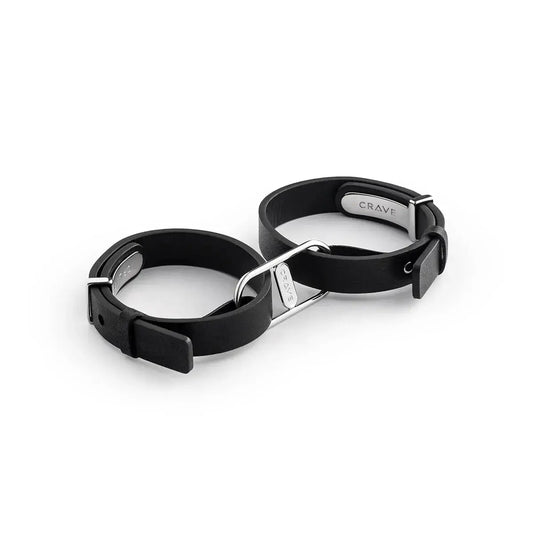 Icon Discreet Bondage Cuffs – Luxury BDSM Bracelet Cuffs Black and Silver  Restraints and Cuffs
