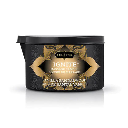 Ignite Massage Oil Candle Vanilla Sandalwood  Lubes, Lotions and Accessories