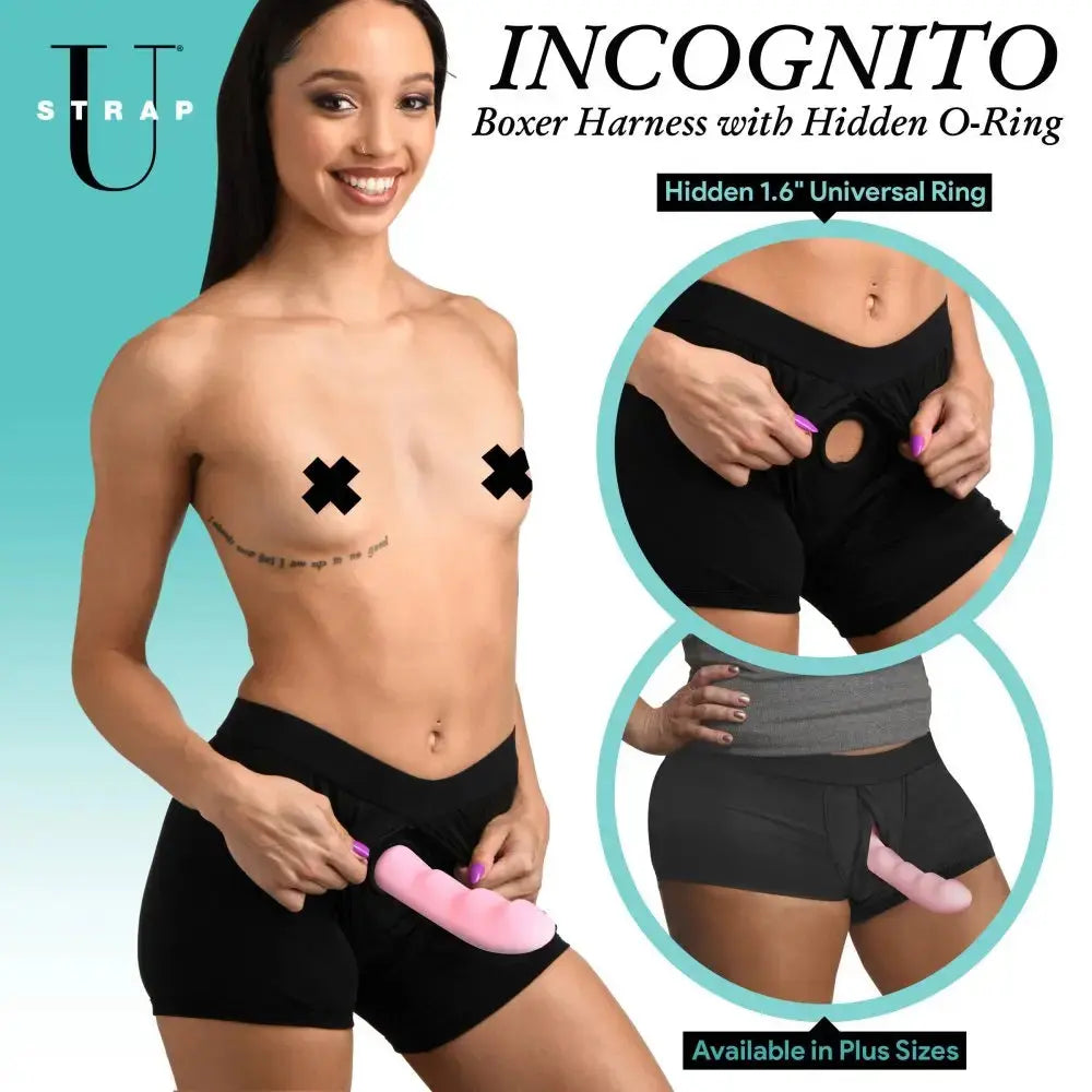 Incognito Boxer Harness with Hidden O-Ring - 2XL  Strap-Ons and Harnesses