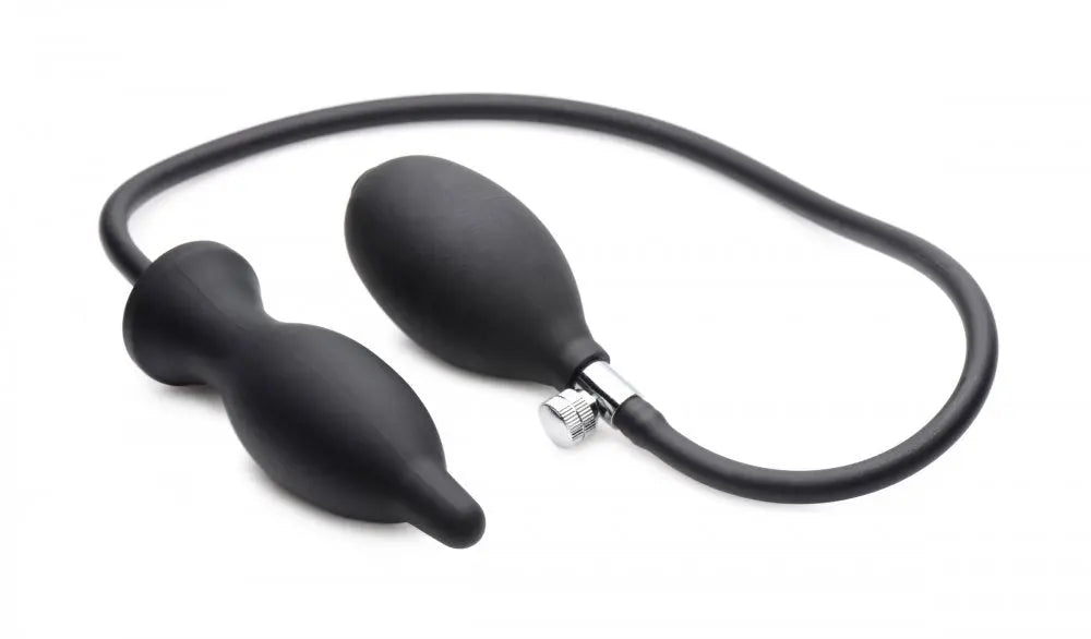 Inflatable Butt Plug Dark Inflator Silicone Inflatable Anal Plug  Anal