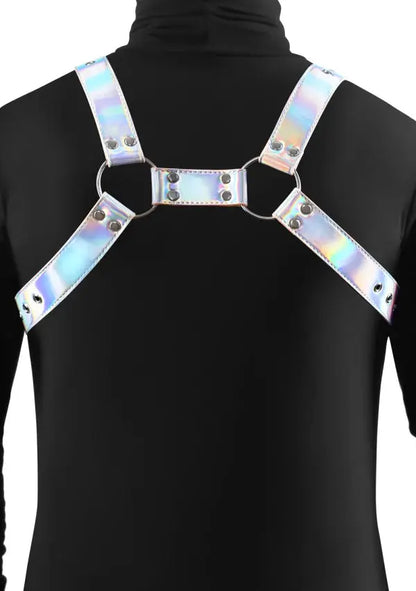 Iridescent Bondage Harness - Cosmo Chest Harness Rogue L/XL  Harnesses
