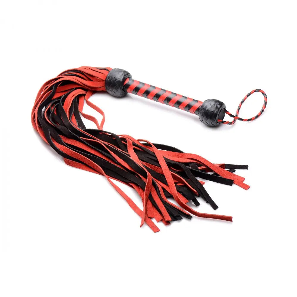 Isabella Sinclaire Black and Red Suede Flogger  Flogger