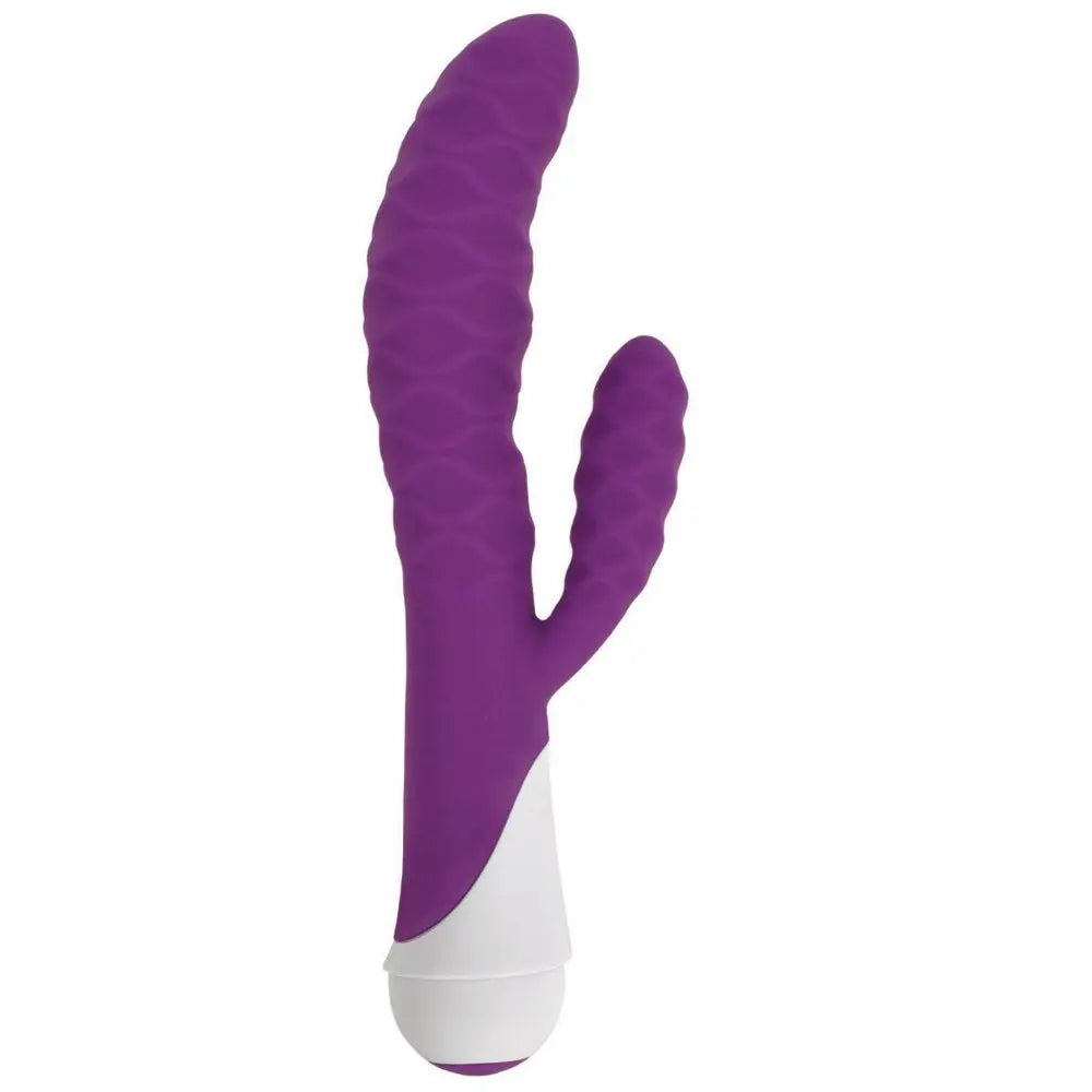 Ivy 20x Wavy Silicone Rabbit Vibe- Purple  Rabbit Vibrators