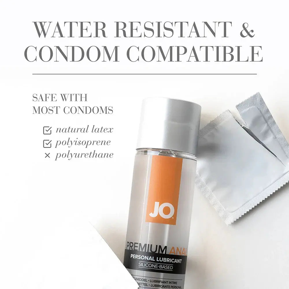 JO Anal Lube Premium Silicone Lube 8oz  Silicone Lube