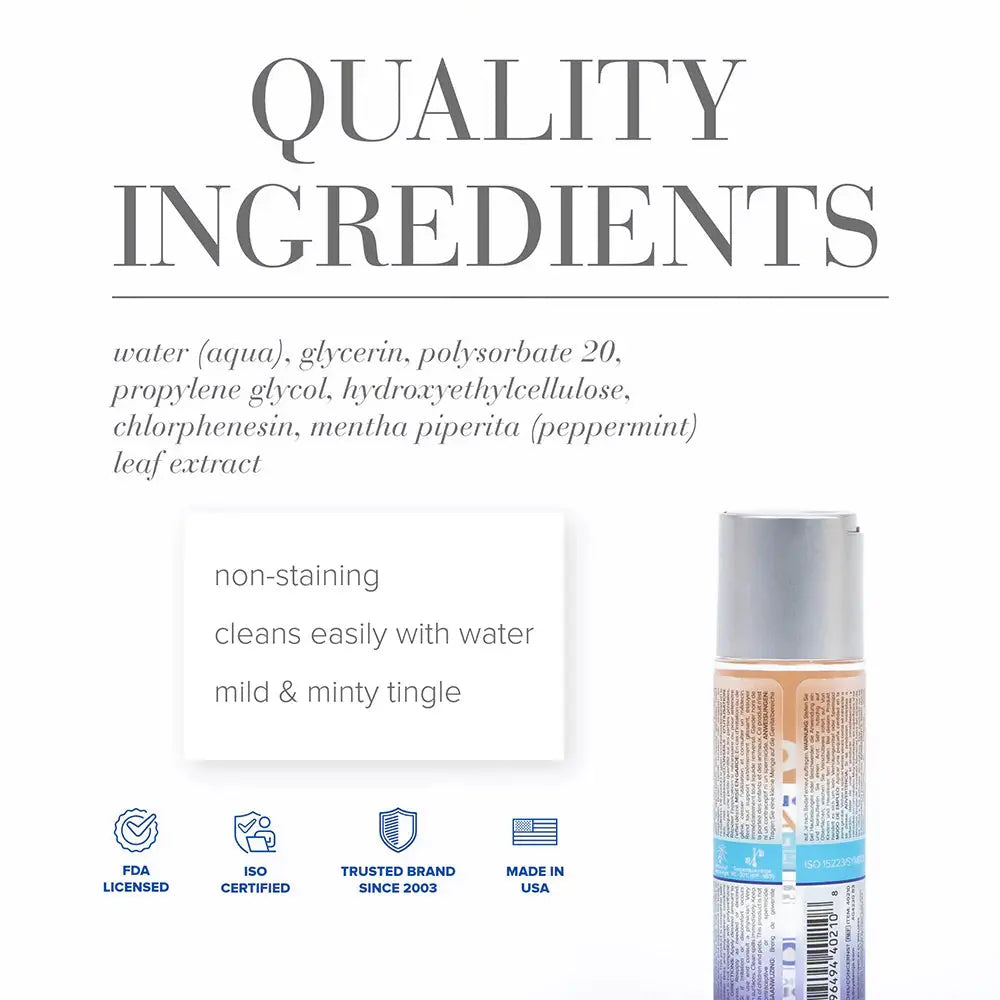 JO H2O Anal Cooling Lubricant 2 fl oz  Water-Based Lube