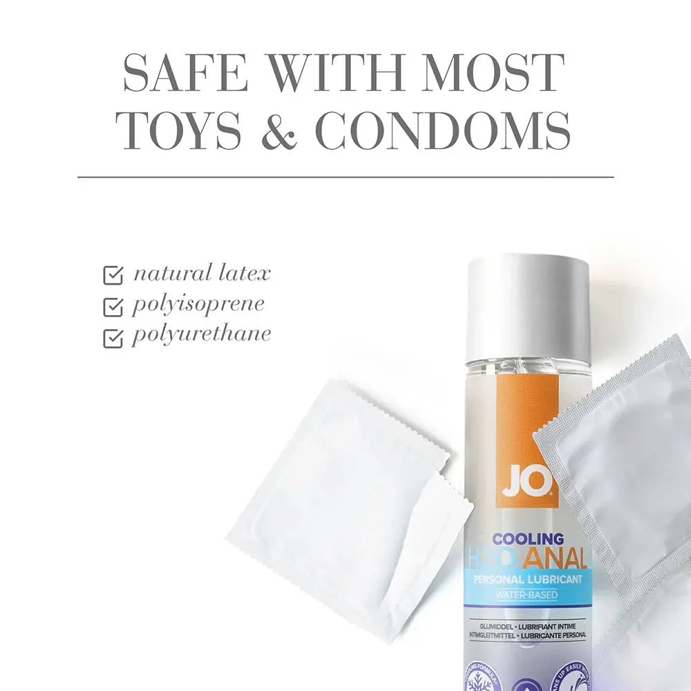 JO H2O Anal Cooling Lubricant 2 fl oz  Water-Based Lube