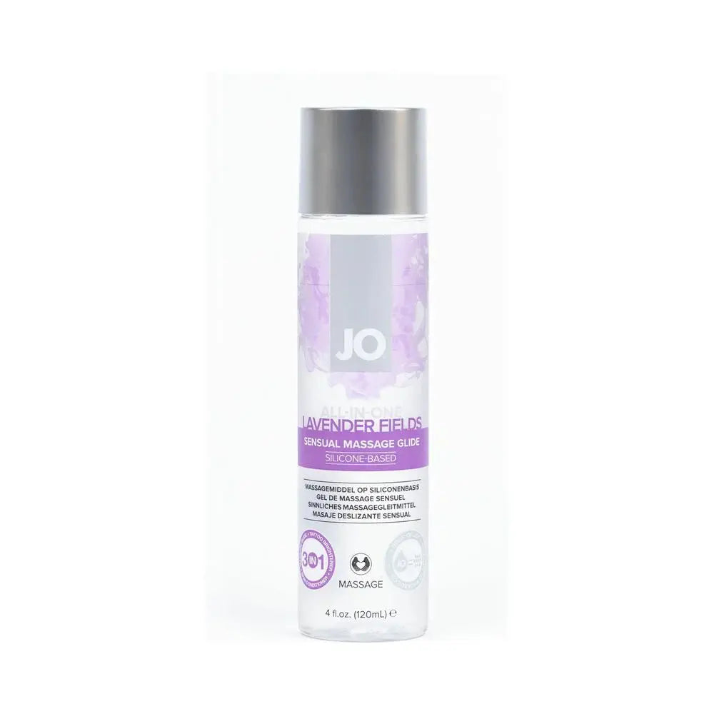 JO Massage Glide - Lavender 4oz  Silicone Lube