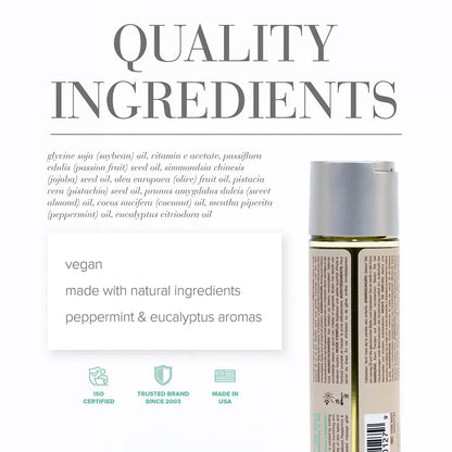 JO Naturals - Peppermint & Eucalyptus - Massage 4 floz / 120 mL  Lubes, Lotions and Accessories