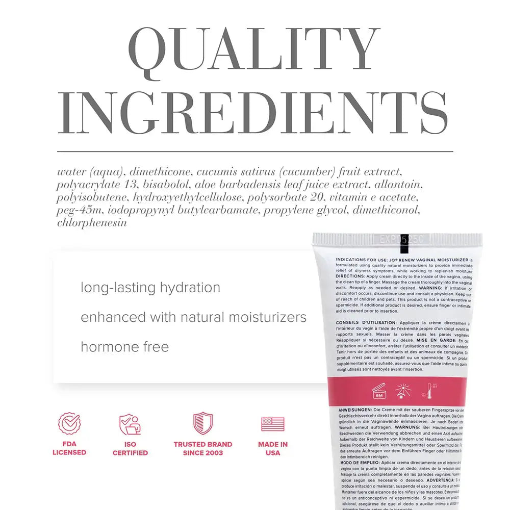 JO RENEW - Vaginal Moisturizer  Water-Based Lube