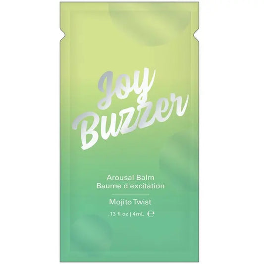JOY BUZZER Clitoral Arousal Balm - Mojito Twist Foil - 0.13 floz  l 4 mL  Lubes, Lotions and Accessories