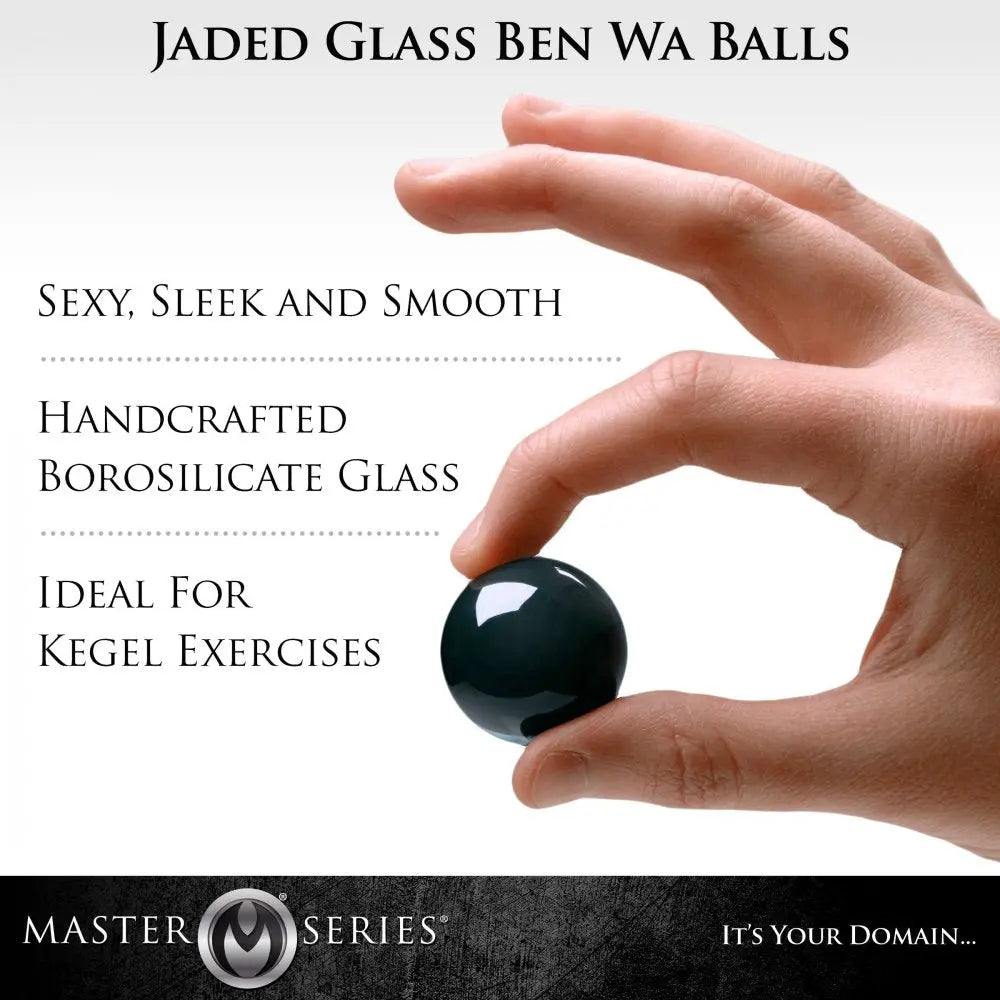 Jaded Glass Ben Wa Balls Kegel Exercise Pelvic Floor Stop Bladder Leaks  Medical