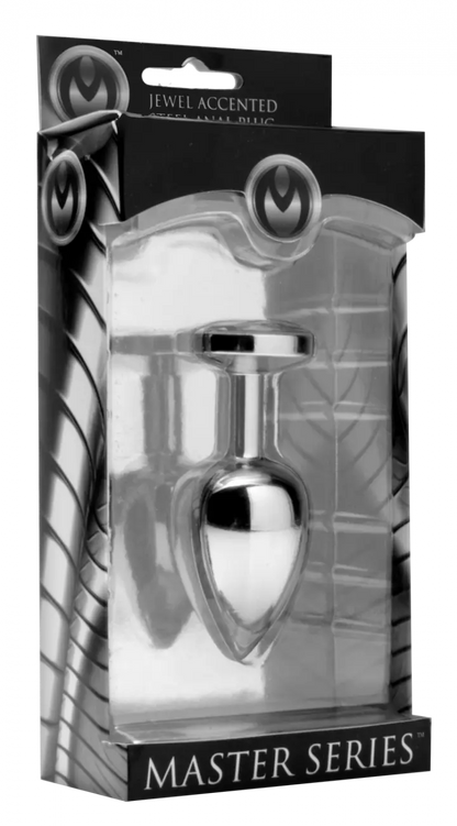 Jewel Butt Plug Diamond Wide Base Gem Metal Anal Plug  Metal Anal Plug Sex Toy