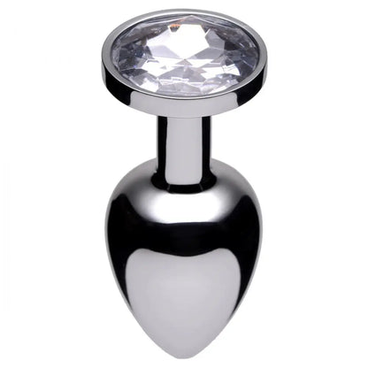 Jewel Butt Plug Diamond Wide Base Gem Metal Anal Plug  Metal Anal Plug Sex Toy