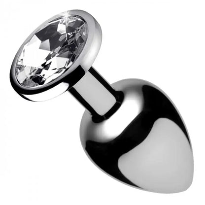 Jewel Butt Plug Diamond Wide Base Gem Metal Anal Plug  Metal Anal Plug Sex Toy