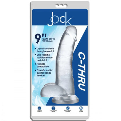 Jock C-Thru Dildo - 9 Inch  Suction Cup Dildos