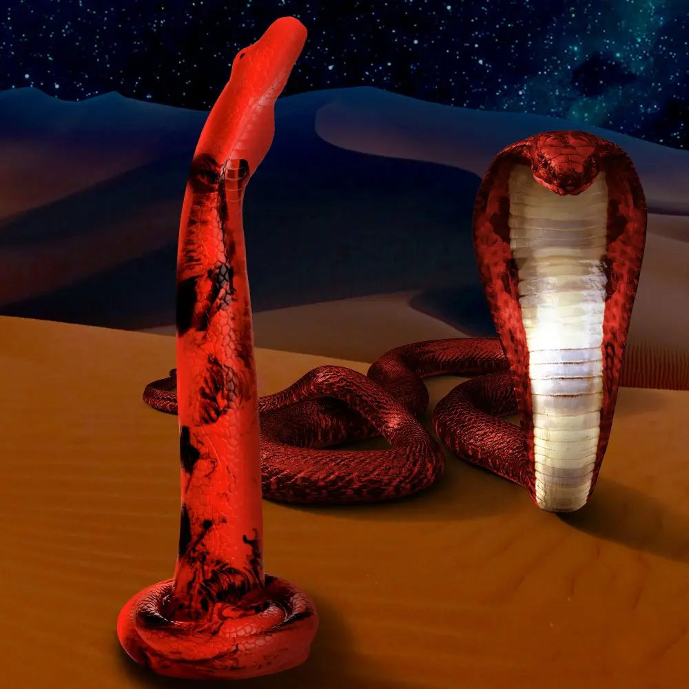 King Cobra Silicone Long Dildo - 18 Inch Body Safe Dildo  Silicone Toys