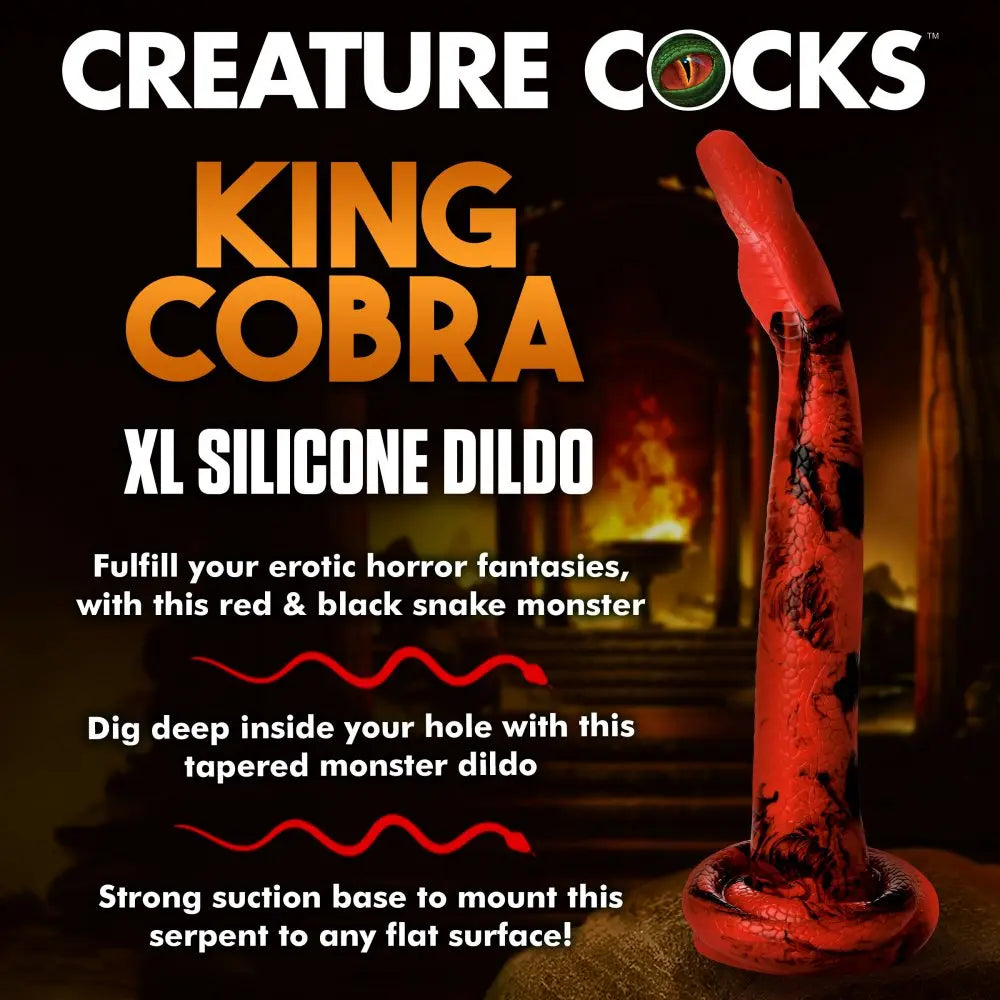 King Cobra Silicone Long Dildo - 18 Inch Body Safe Dildo  Silicone Toys